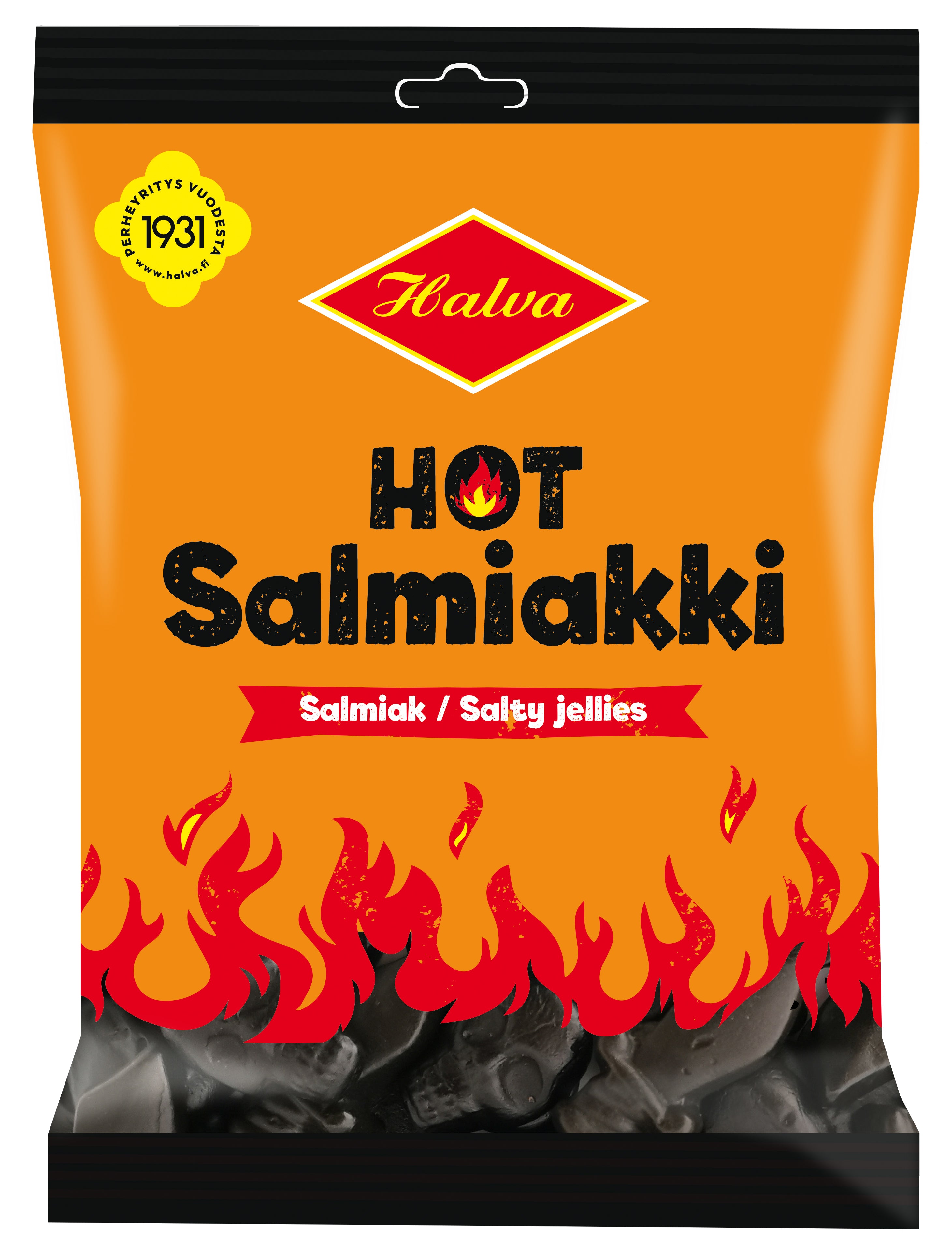 Halva Hot Salmiakki 160g