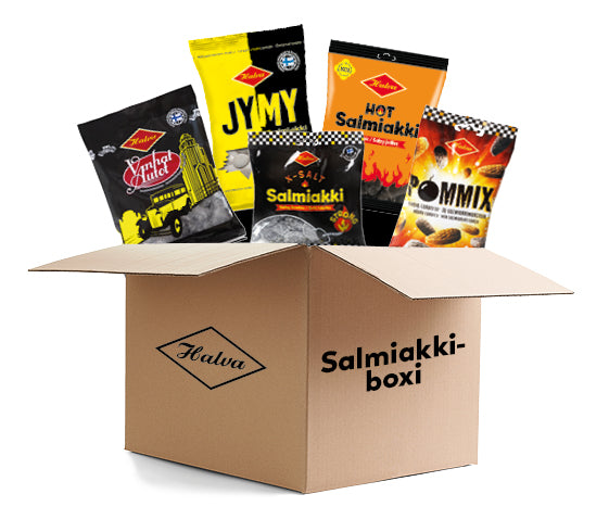 Halva Salmiakkiboxi – Täydellinen lahja salmiakin ystävälle!