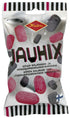 Halva Jauhix 100 g kovia salmiakin- ja mansikanmakuisia makeisia