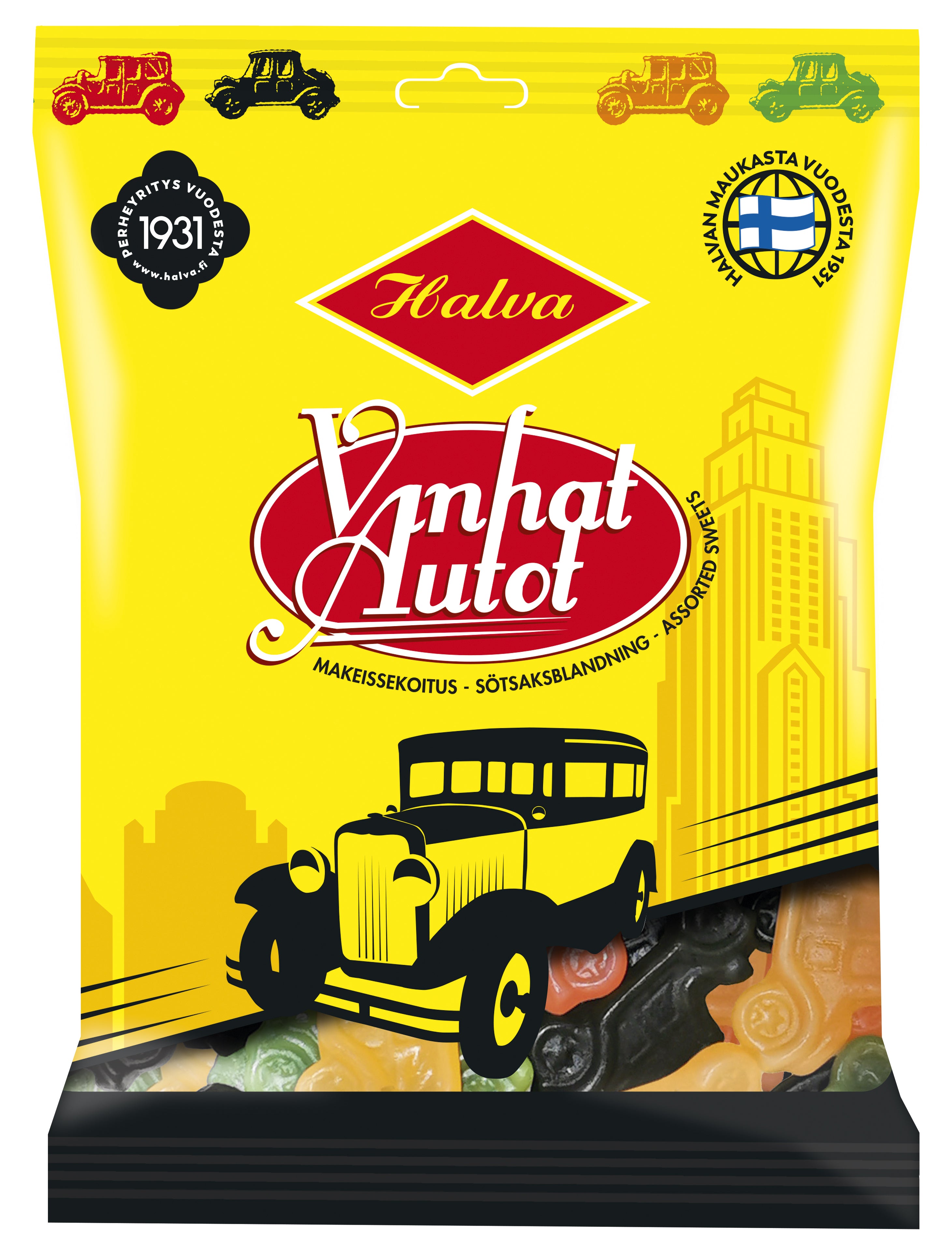 Halva Old Cars assorted sweets 160g