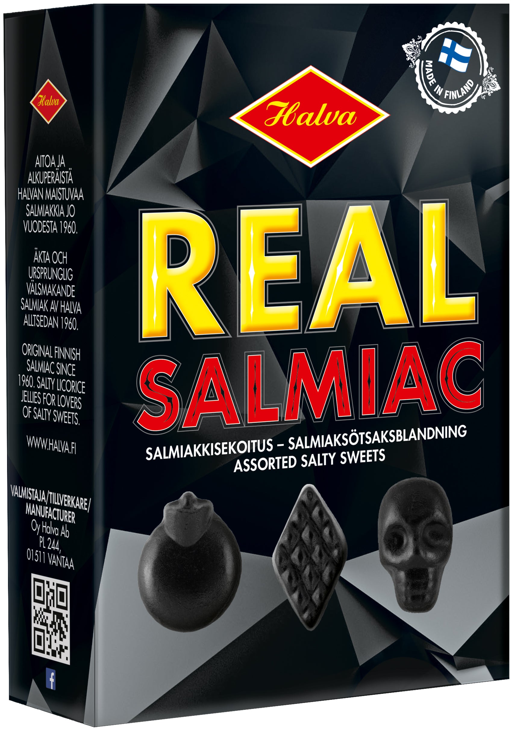 Halva Real Salmiac assorted salty jellies 230 g