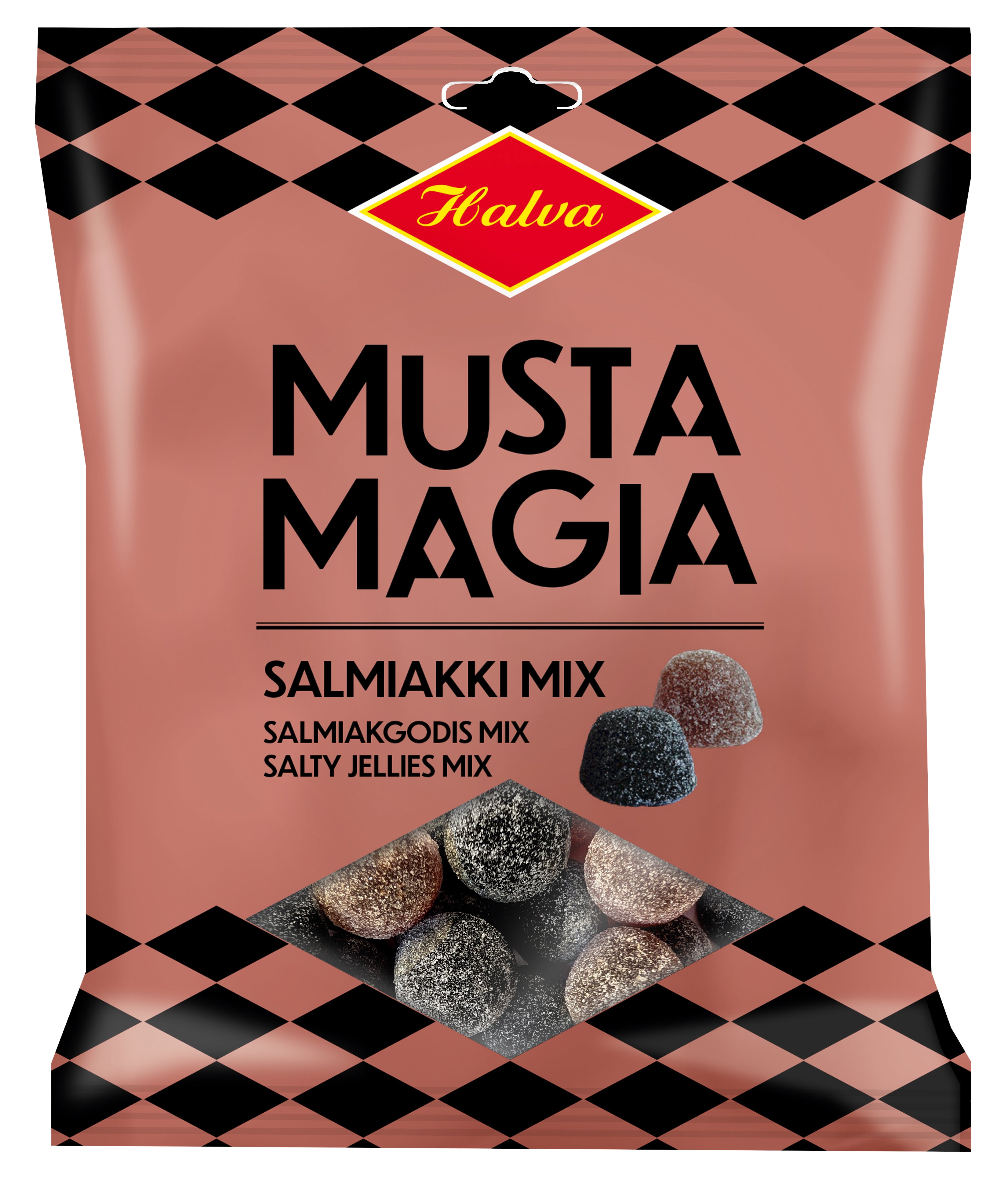 Halva Musta Magia Assorted salty jellies mix 110 g