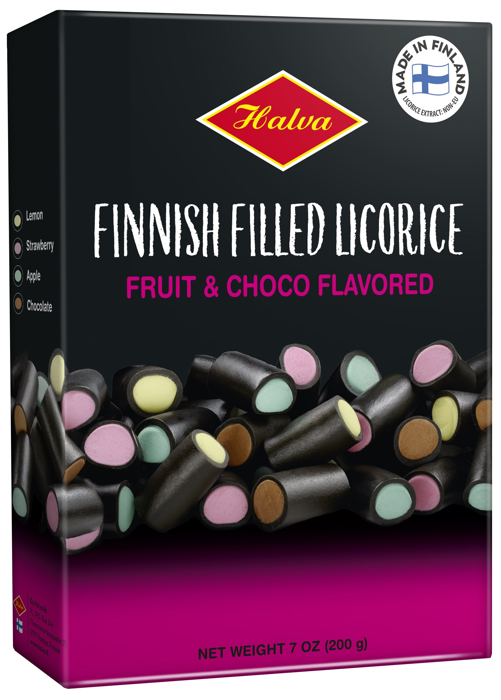 Halva Finnish Filled Licorice 200 g