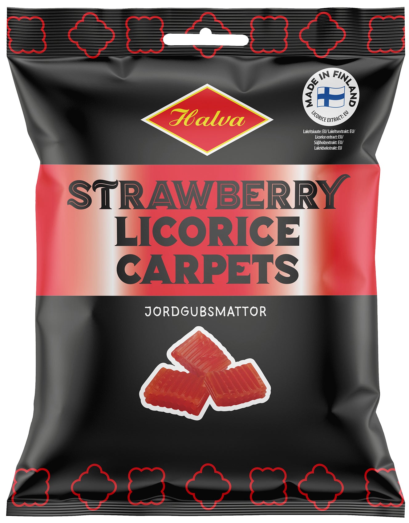 Halva Strawberry Licorice Carpets 125 g