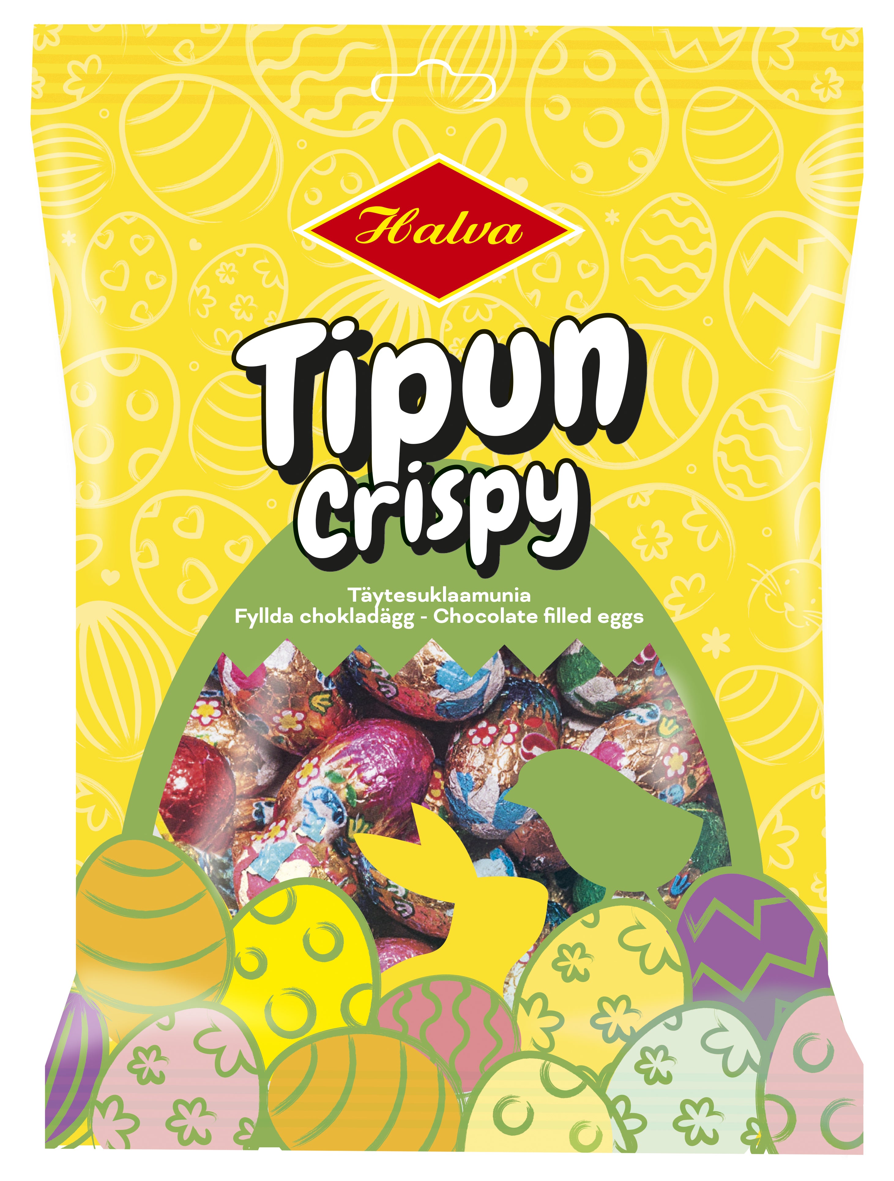 Halva Tipun Crispy chocolate eggs 125g