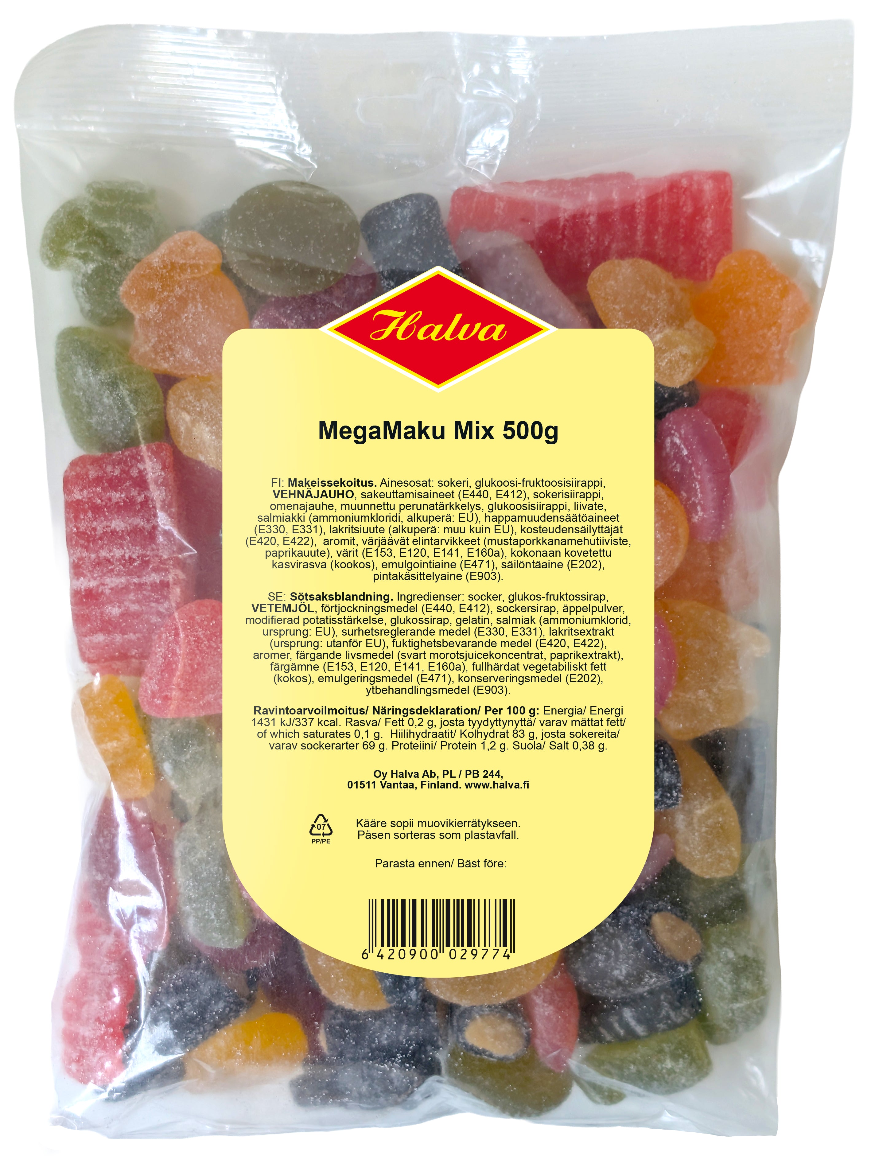 Halva MegaMaku Mix assorted sweets 500 g