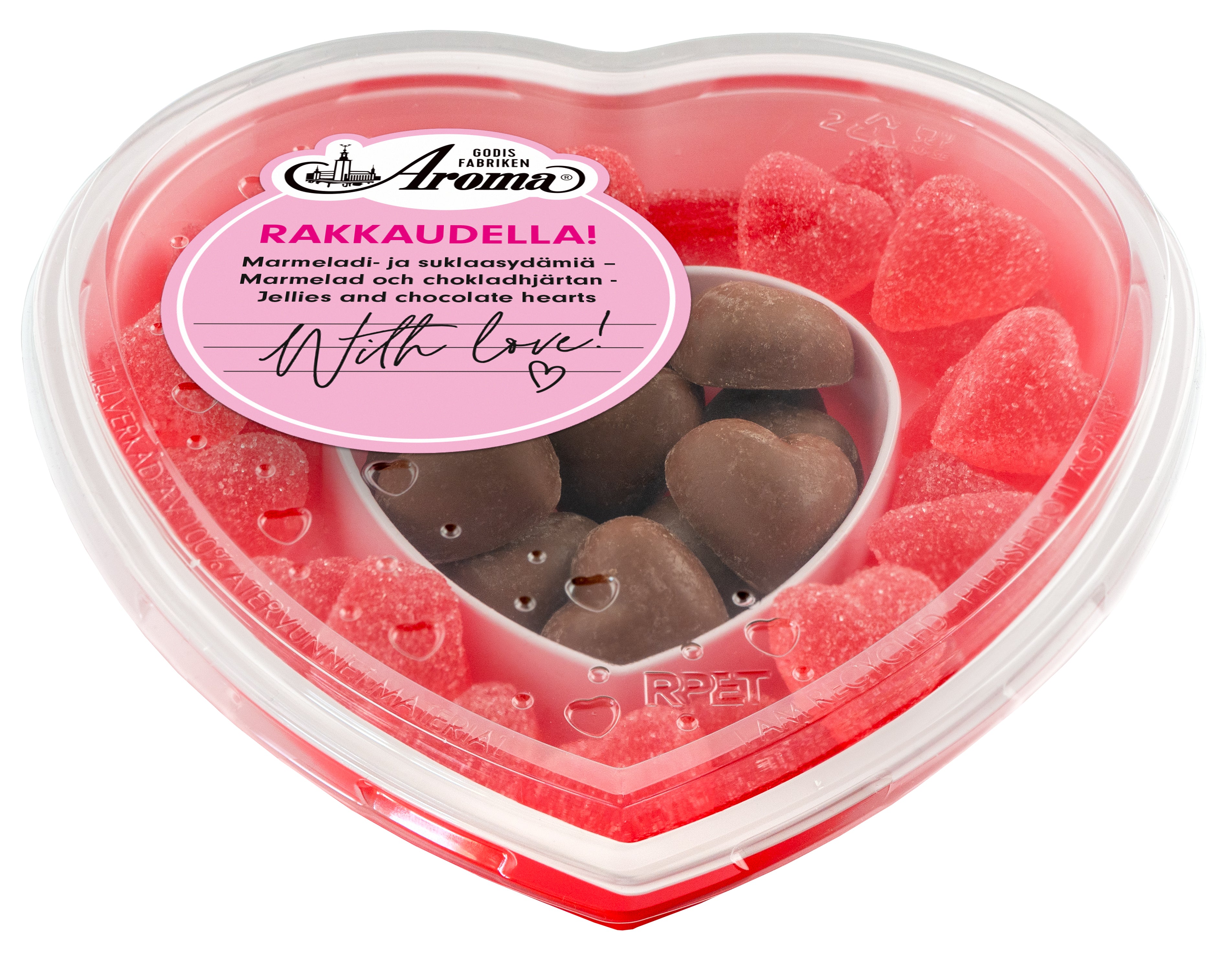 Aroma Jellies and chocolate hearts 300 g