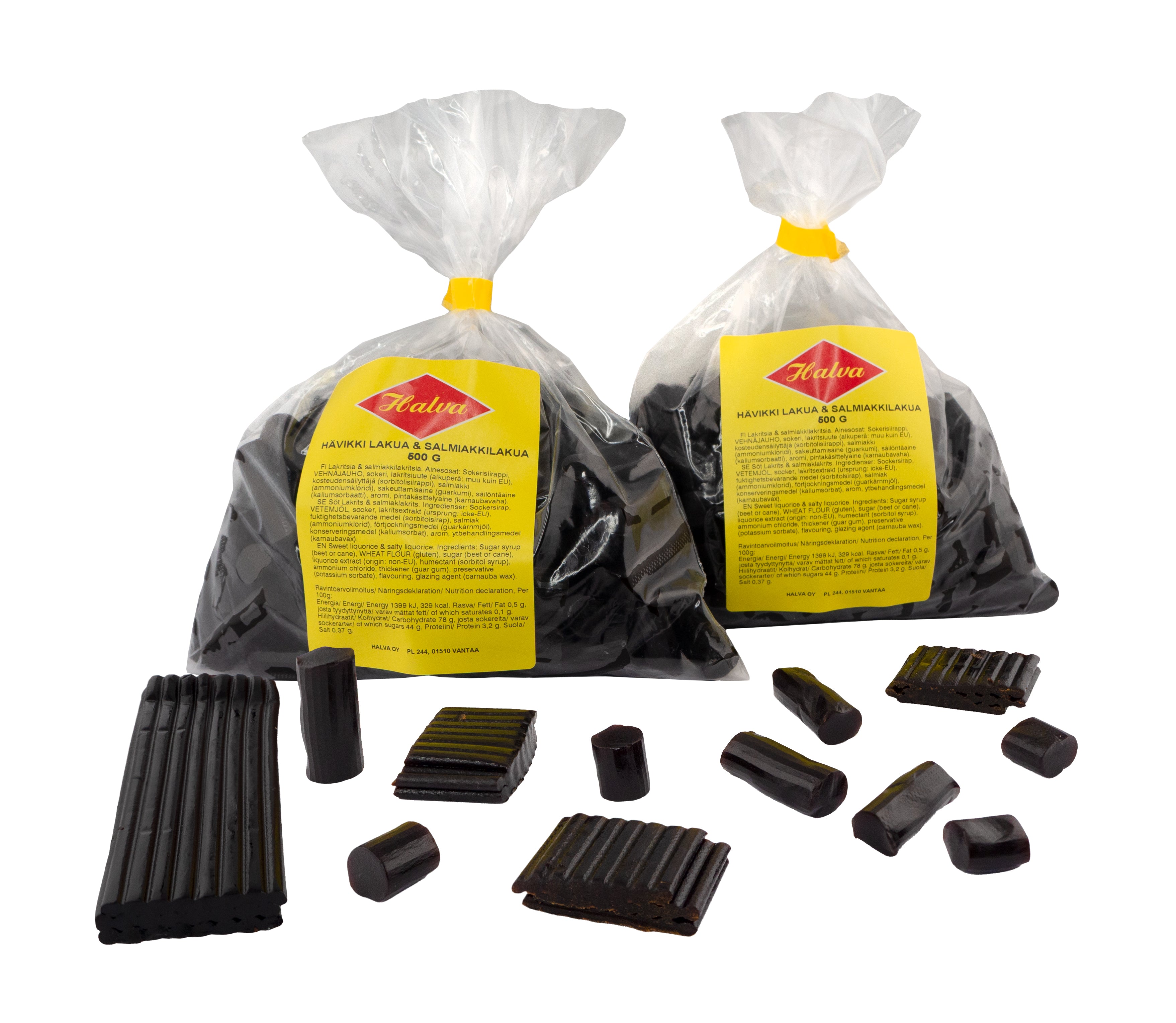 HALVA Hävikki Lakua & salmiakkilakua 2 x 500 g