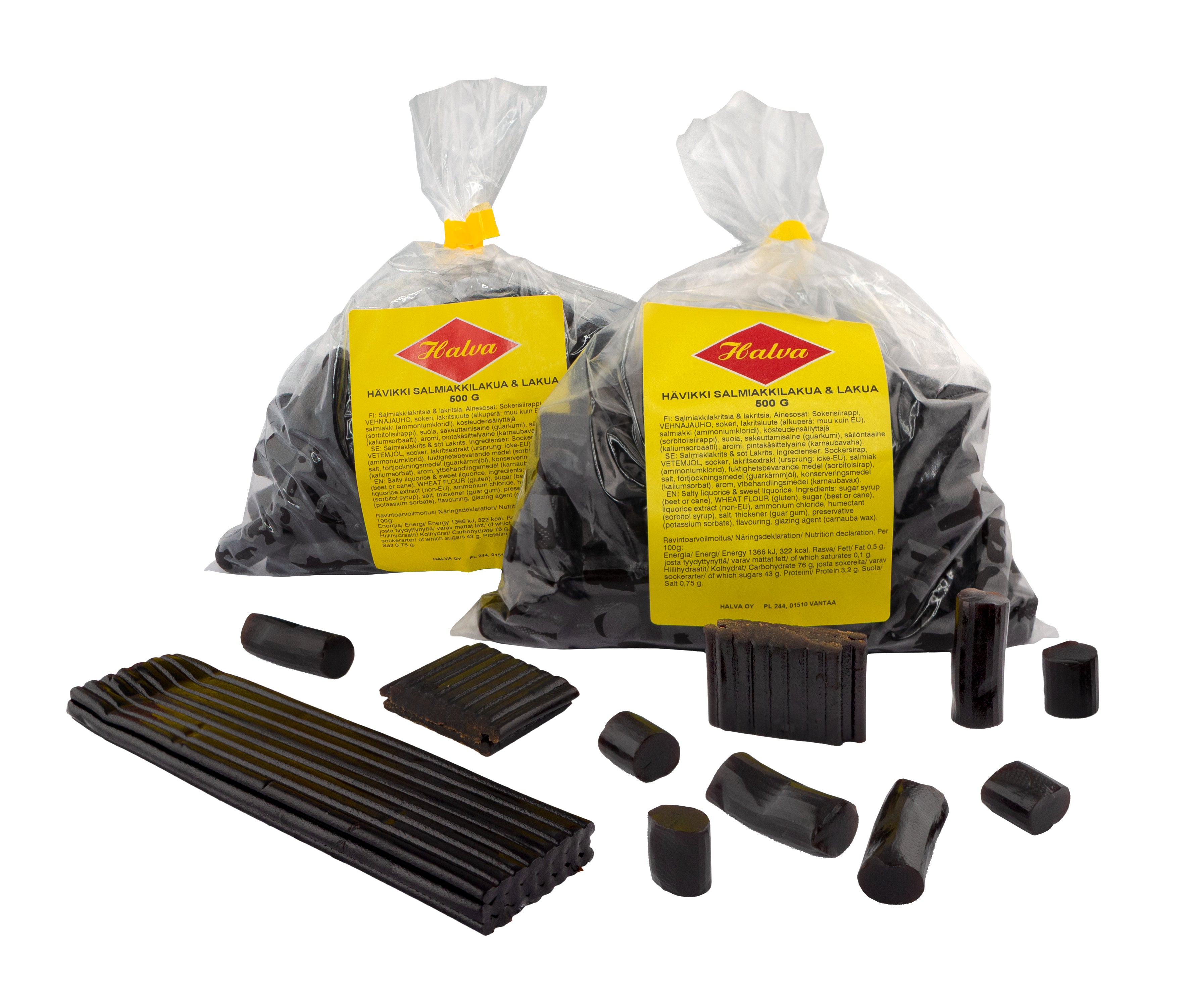 HALVA Hävikki Salmiakkilakua & lakua 2 x 500 g
